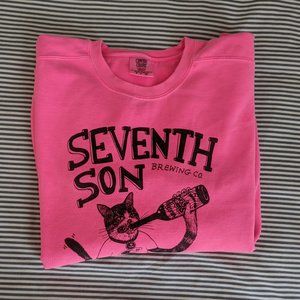 Hot Pink Seventh Son Cat Sweatshirt EUC